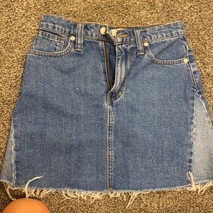 Jean skirt madewell